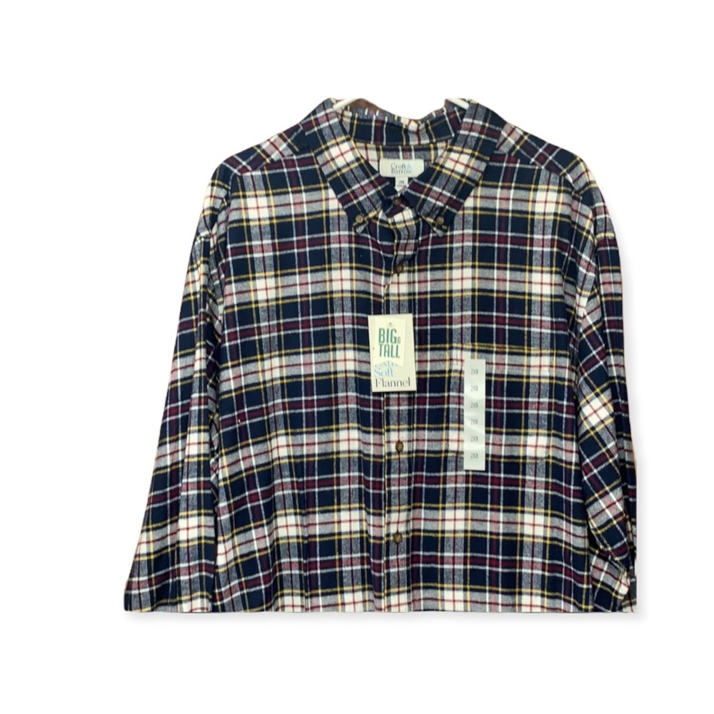 Sz2X Croft & Barrow Soft Flannel Button Down - Picture 3 of 8